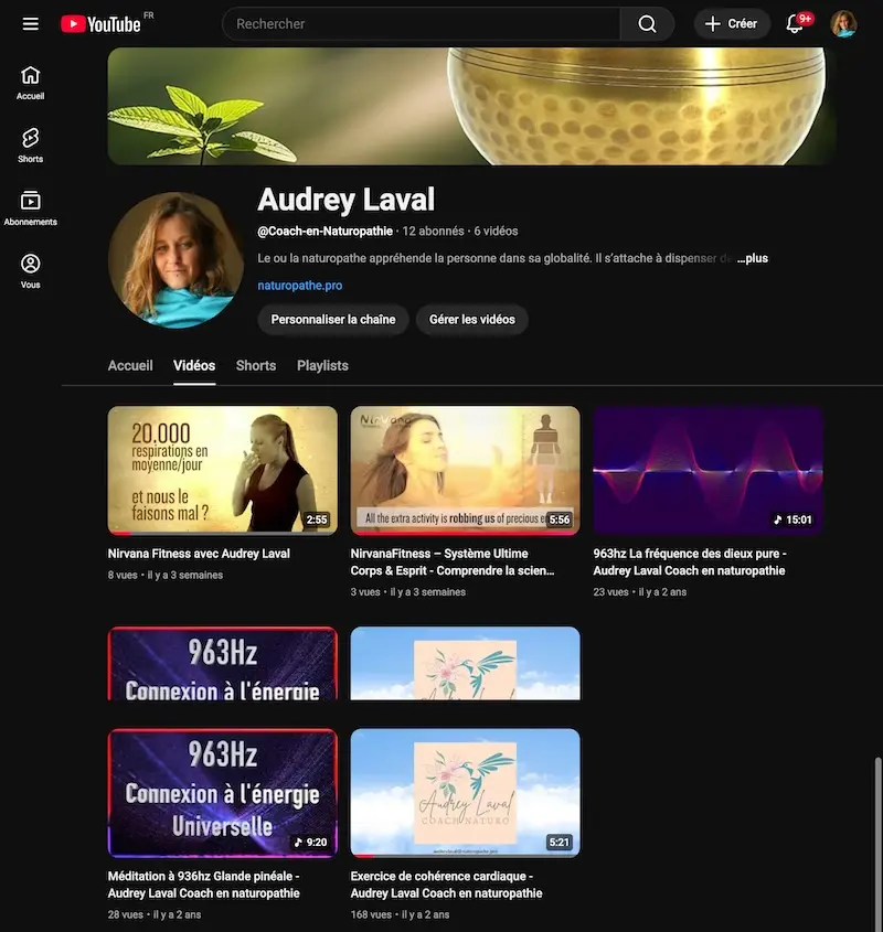 Youtube Audrey Laval